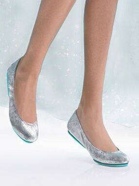 Tieks by Gavrieli Silver Screen - Shiny Metallic Ballet Flats Women’s Size 7